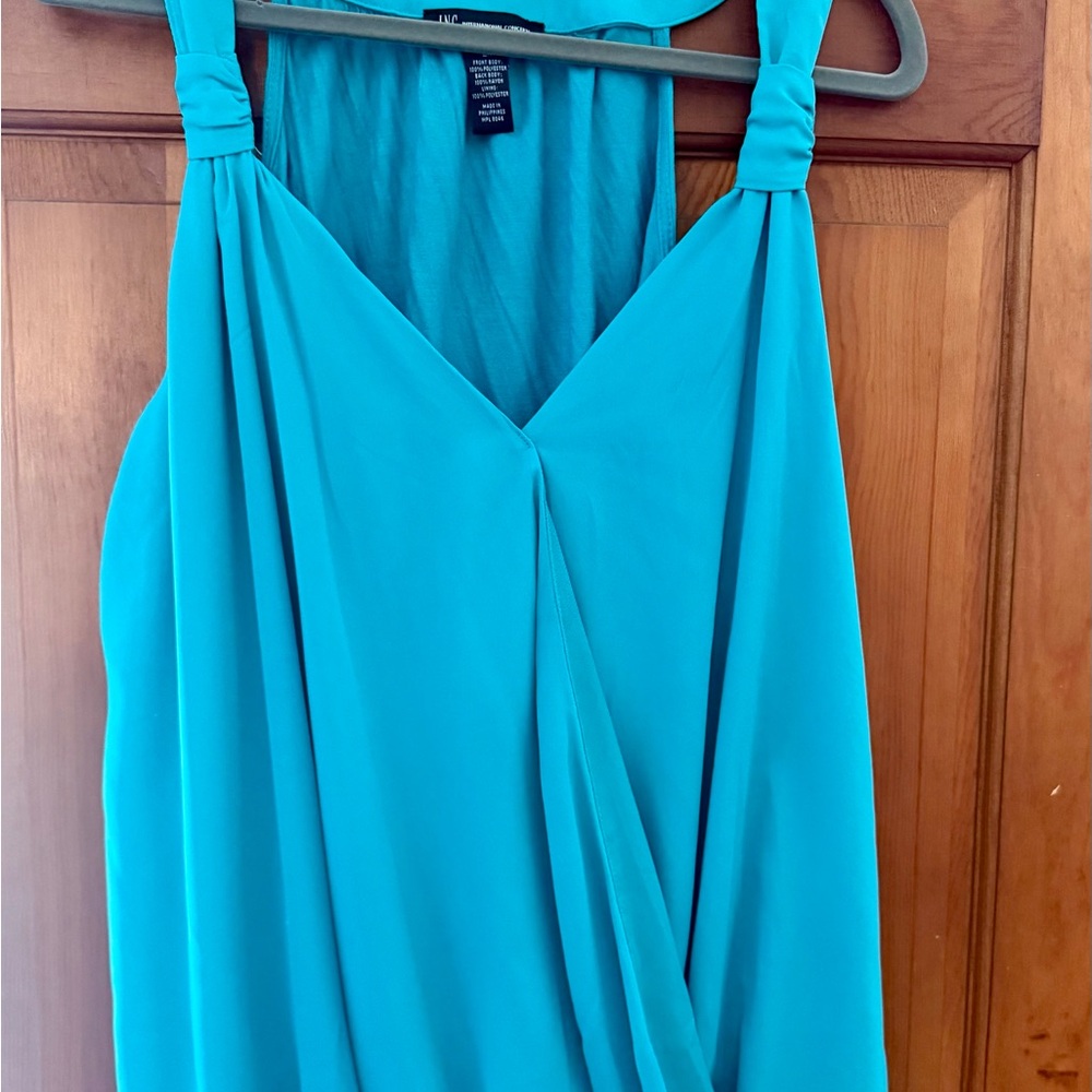 INC International Concepts Teal Sleeveless blouse